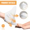 5 Pairs Latex Overshoes Rain Shoe Sleeve Waterproof Rainproof Latex Shoe Covers with Anti Slip Tread For Hiking Cycling