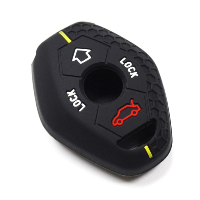 Remote Key Cover Protective Shell Full Protection Key Fob Case Scratchproof Protector Silicone Car Key Case for E46