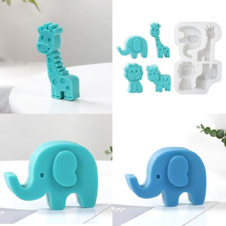 Durable Silicone Animal Baking Molds Multipurpose Animal Themed Silicone Baking Molds for Cakes Chocolate Ice