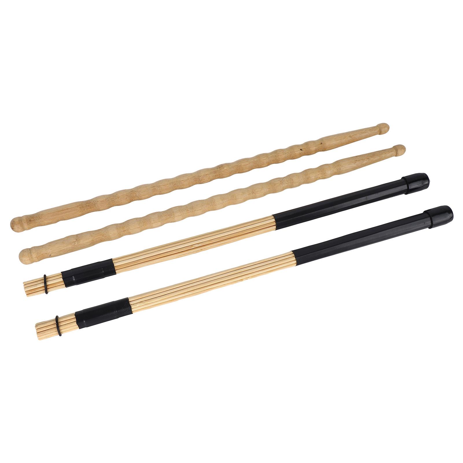 

Drum Brushes Set Maple Wood Easy Grip Drumstick for Kids Adults Drummers Beginners