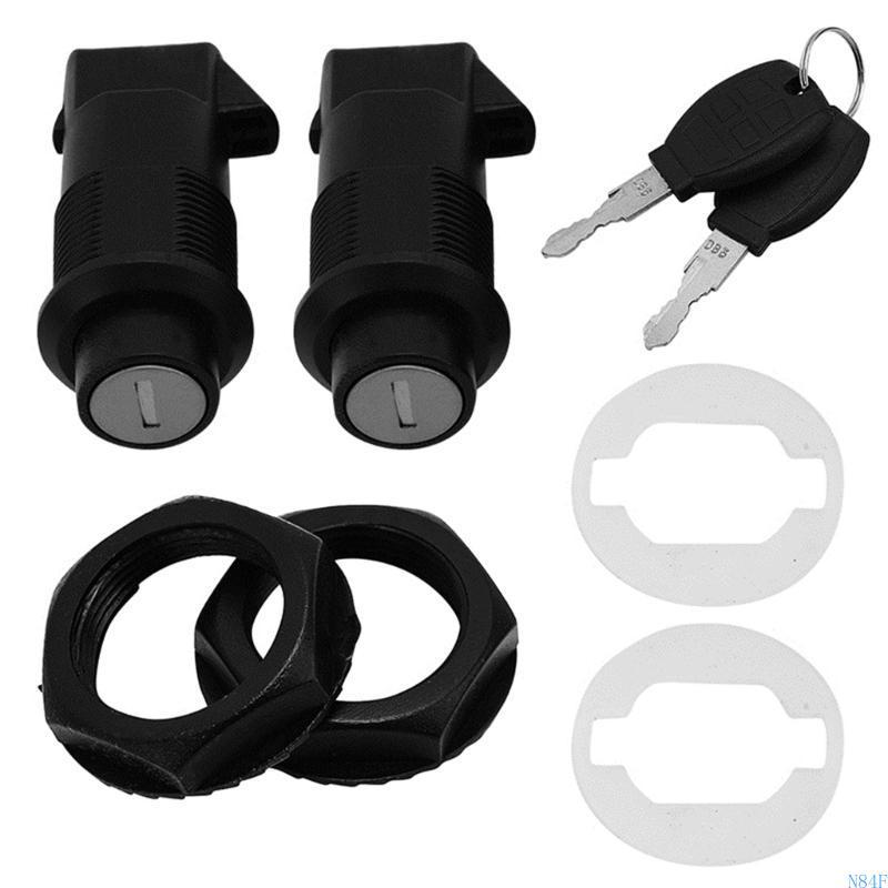 N84F Motorcycle Hard Saddlebag Lock Park Lock Keys Set with Keys Accessories