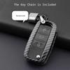 Carbon Fiber Volkswagen Golf 6 Key Case: Protective Cover for Three-Button Models.