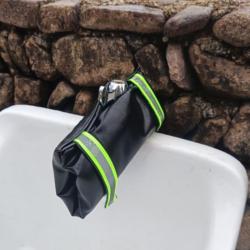 2Pcs Durable Leather Faucet Covers for Winter Protect Practical Water Spigot Insulated Wraps for Garden and Patios