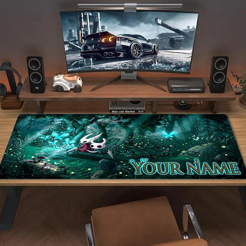 Tappetino Mouse Personalizzato Hollow Knight Grande Cuscino per Tavolo da Gioco Antiscivolo per Laptop Tablet Mousepad Grande Tappetino XXL Tappetino per Mini PC Con Bordo Lock_XIA