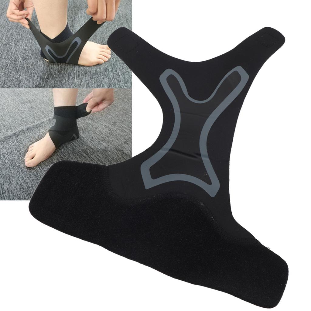 Sport Breathable Ankle Brace Protector Adjustable Ankle Support Elastic Protection Pad (Right Foot)