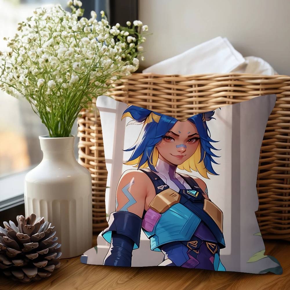 NEON V-VALORANT Kissenbezug Kissenbezug Polsterung Sofa Dekokissen Heimdekor Kissenbezug