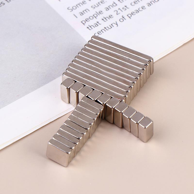 10 Stück Magnete in verschiedenen Größen Starker Neodym-Magnet N35 Ndfeb Permanentmagnetische Imanes Block Leistungsstarke Magnete Kühlschrank