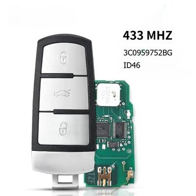 Clé de voiture à distance 433 MHz ID46-7936 Pour VW Volkswagen Passat CC 2005-2014 3C0959752BG