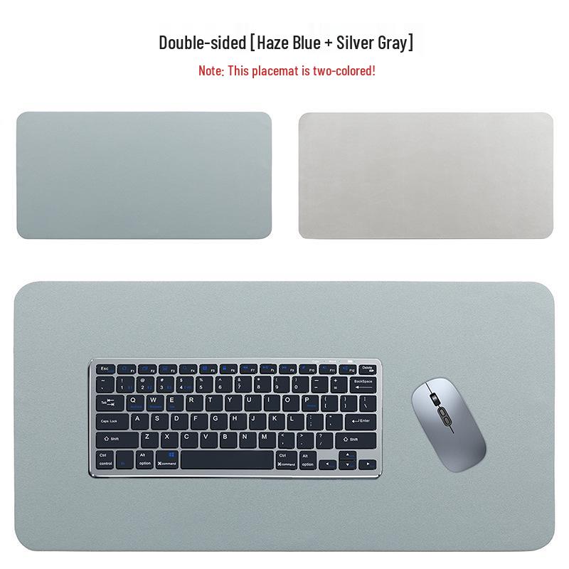 Large Double-Sided Leather Gaming Mouse Pad - High Precision, Smooth, Comfortable, Pure Color