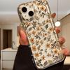 Applicable To iPhone15 Mobile Phone Case Ins Fresh Leaves Flower Apple 11/12 Anti-drop 13/14promax Female 7