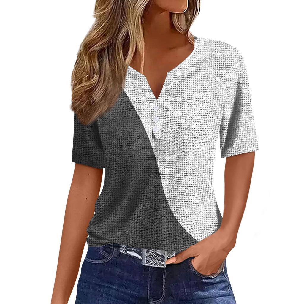Dame Casual Løse Skjorter Mode Toppe T-shirts Tee