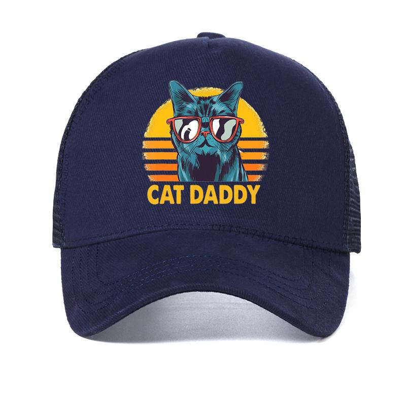 Pew Pew Madafakas Hut Herren Neuheit Lustige Katze Baseballkappe Vintage Sommer cool Netz Atmungsaktiv Trucker Cap