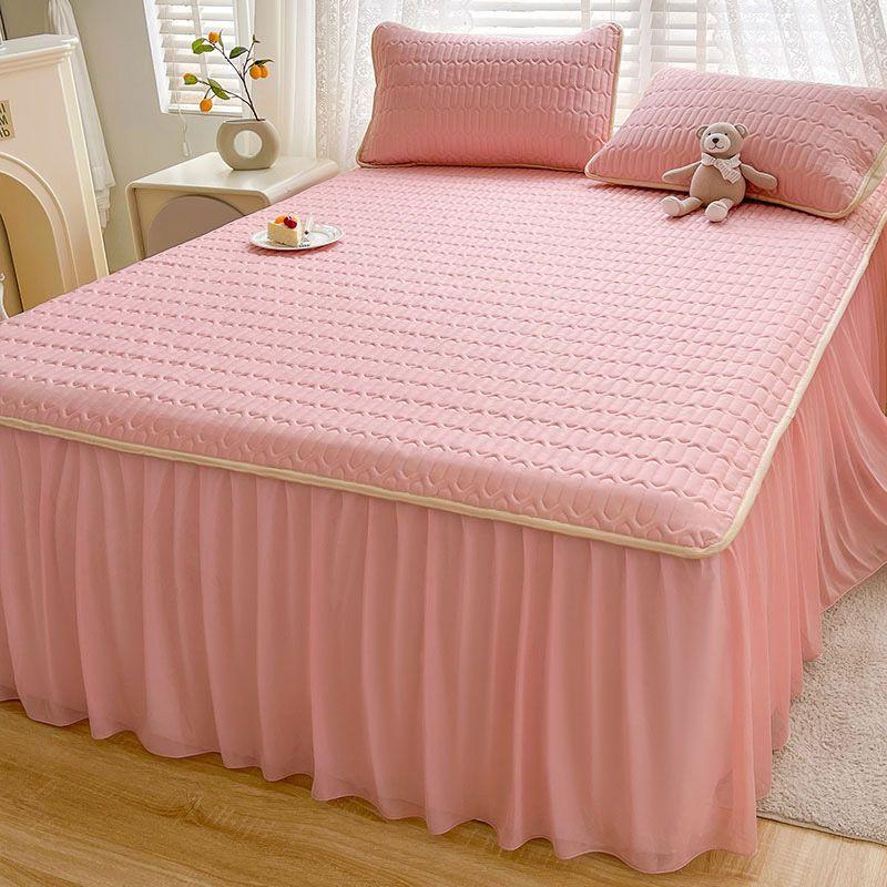 

Летний латексный прохладный матрас, комплект из 3 предметов, с принтом, кондиционер, мягкий, прохладный, чехол для матраса, полный размер для кровати, двуспальная кровать 90*200cm