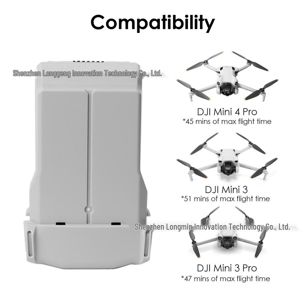 Long-Life Replacement Battery for DJI Mini 4 Pro, Mini 3 Pro, Mini 3 Drones