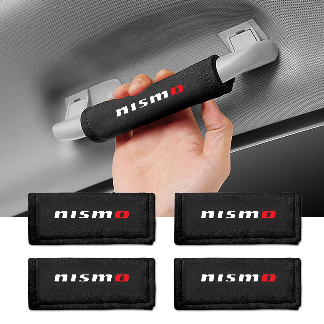 

TEUCRO Grip Covers for All Suede Universal Comfortable Protects Inside Door Prevents Interior Easy Set of 4 Vehicles, Material, Non-Slip, Waterproof, чёрный