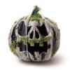 Halloween Luminous Moss-Covered Pumpkin , 8.66 Inch Spooky Glowing - O - For Indoor Outdoor Halloween Decor