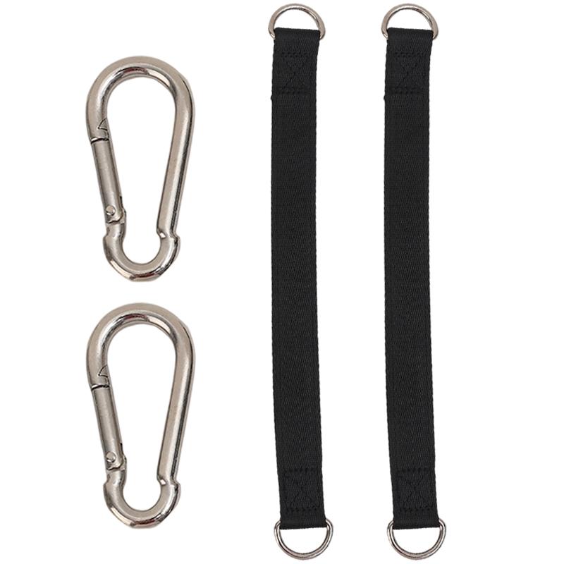 Schwingaufhänger Hängematte Baumgurt Strapazierfähiges Aufhängeset mit Karabiner für Sandsack Boxsack Outdoor Fitnessstudio Fitness Aufhängung