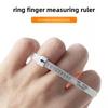 Taśma miernicza do pomiaru obwodu pierścienia i palca