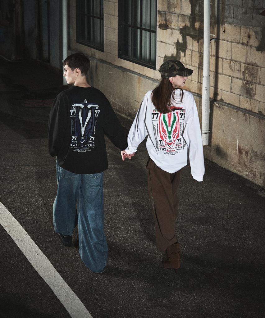 Peongkeupeijeu Phase Racing77 L/S Tee Black