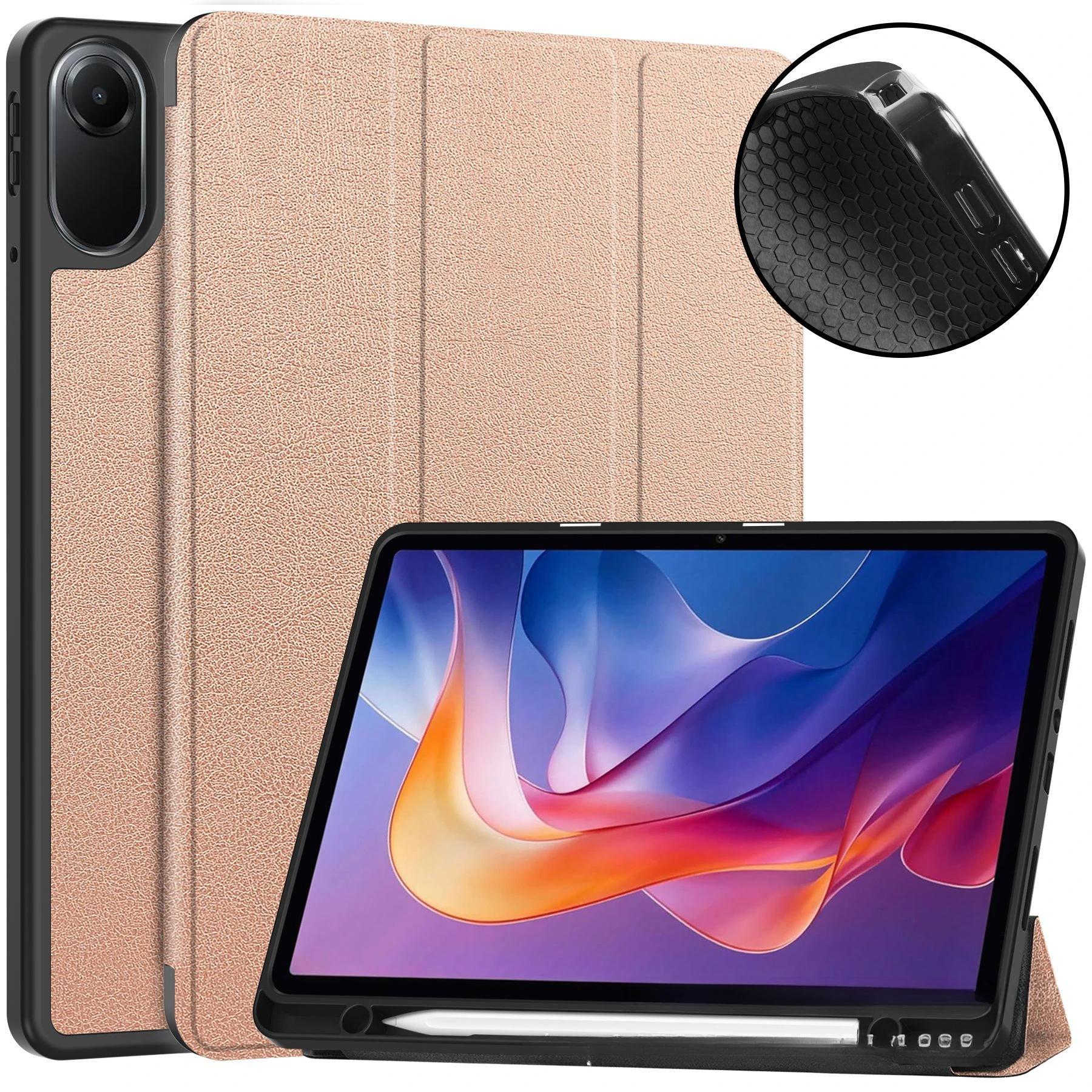 

Tablet Case For Xiaomi Redmi Pad 2 11inch TPU Pen Slot Soft Cover For Redmipad 2 11in рожевий колір золота