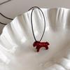 Colorful 3D Little Horse Pendant Necklace - Cute Summer Choker & Versatile Sweater Chain