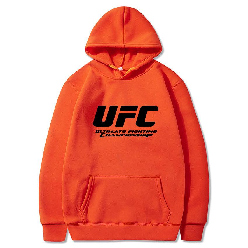 Unisex Herbst/Winter UFC Bedruckter Hoodie - Trendige Plus Samt Freizeit Sportbekleidung
