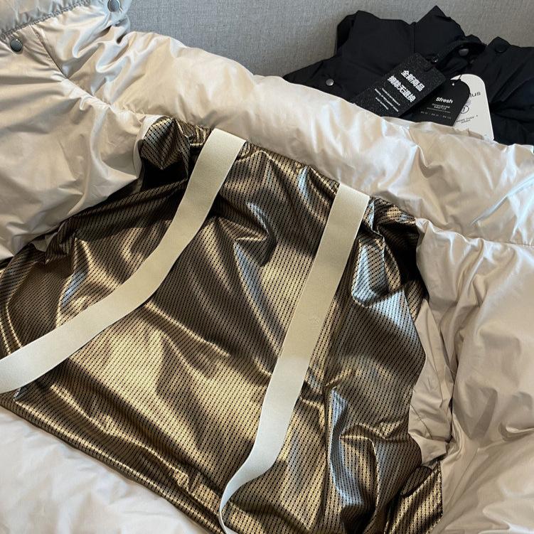 Dingniu goods!!! Luxury materials~ L * U home five-grid Samsung flying velvet hooded down jacket
