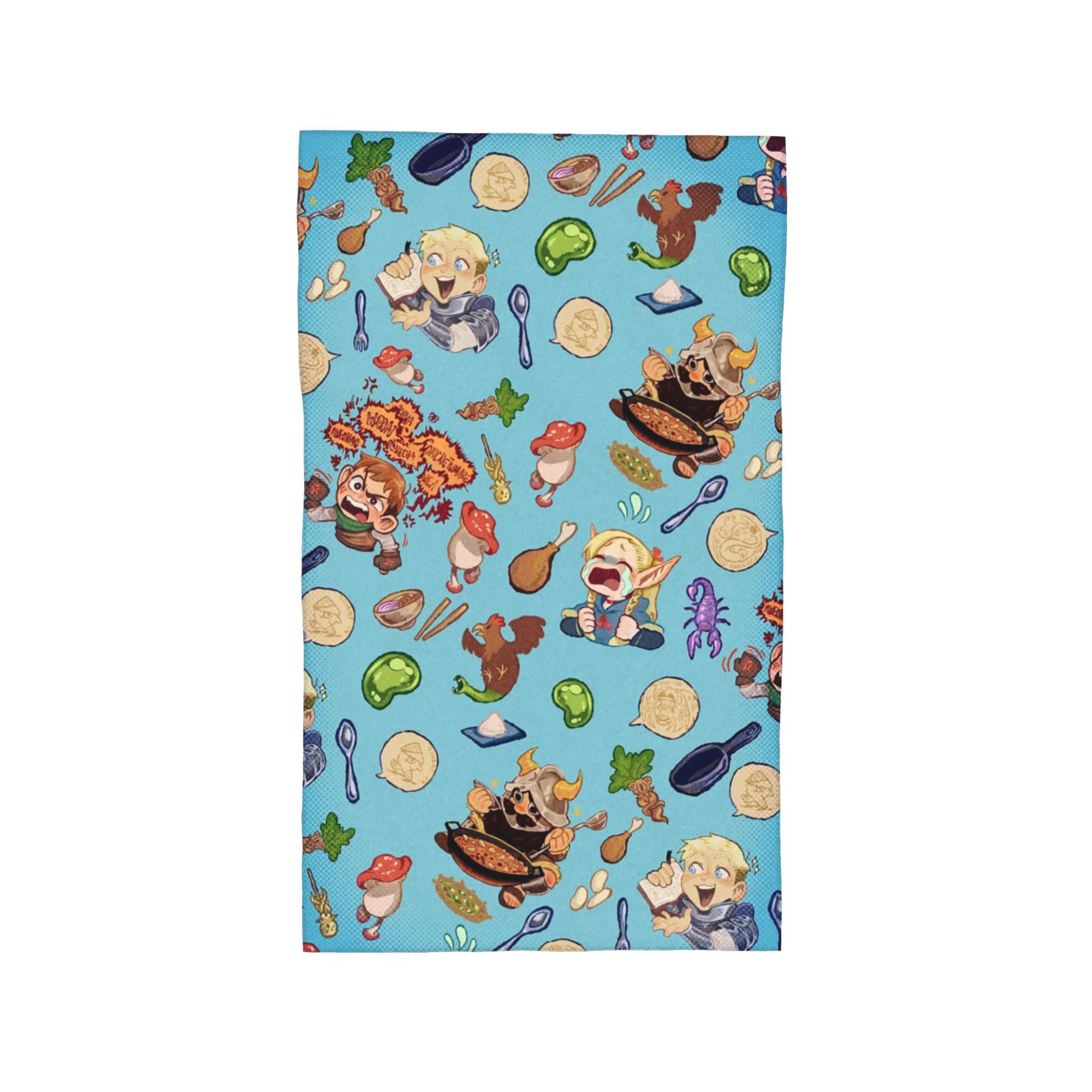 

Delicious In Dungeon Soft Face Towel Quick Dry Pool Bath Cotton Towels Breathable W30*H60(CM)