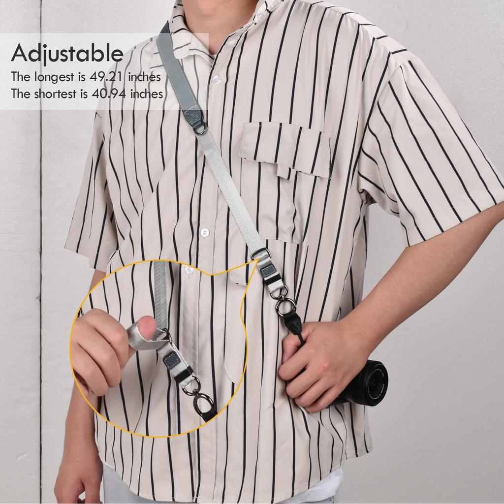 VOVMOEYA Camera Camera Neck Strap with Triangle Ring for and Compatible with Fuji Compact and Mirrorless Digital Total Crossbody or Neck Strap for