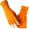 Striped Stripey Unisex One Size Fingerless Gloves Gothic Knitting Fingerless Gloves Winter Warm Elastic Comfortable Gloves