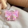 Wind Three-Dimensional Bow Decoration Internet Celebrity Mobile Phone Airbag Holder Magnetic Women'S Ring Original Gift