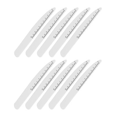 10pcs Nail Buffering File Professional Home Salon Washable Reusable Double Sided Nail File with