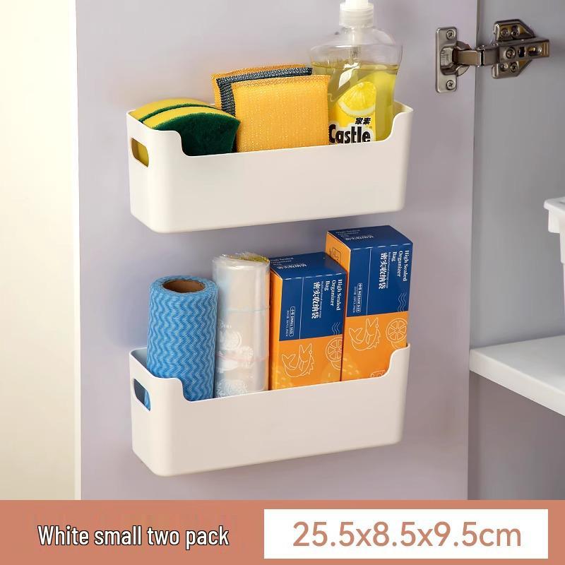 Wall-Mounted Kitchen Cling Film Storage Rack for Cabinet or Refrigerator 