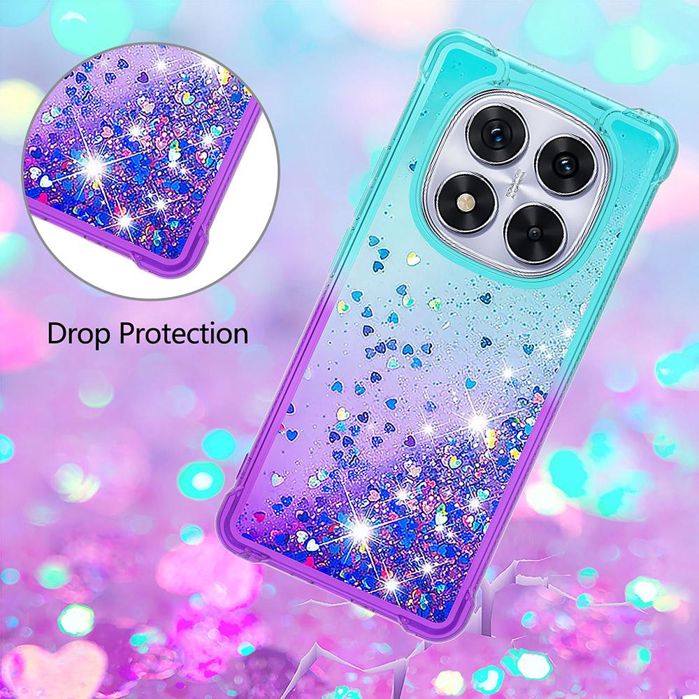 Bling Glitter Phone Case For Xiaomi 14T 13T 12T 12S Ultra Redmi Note 13 Pro Plus 12 Turbo Dynamic Quicksand Bumper Back Cover