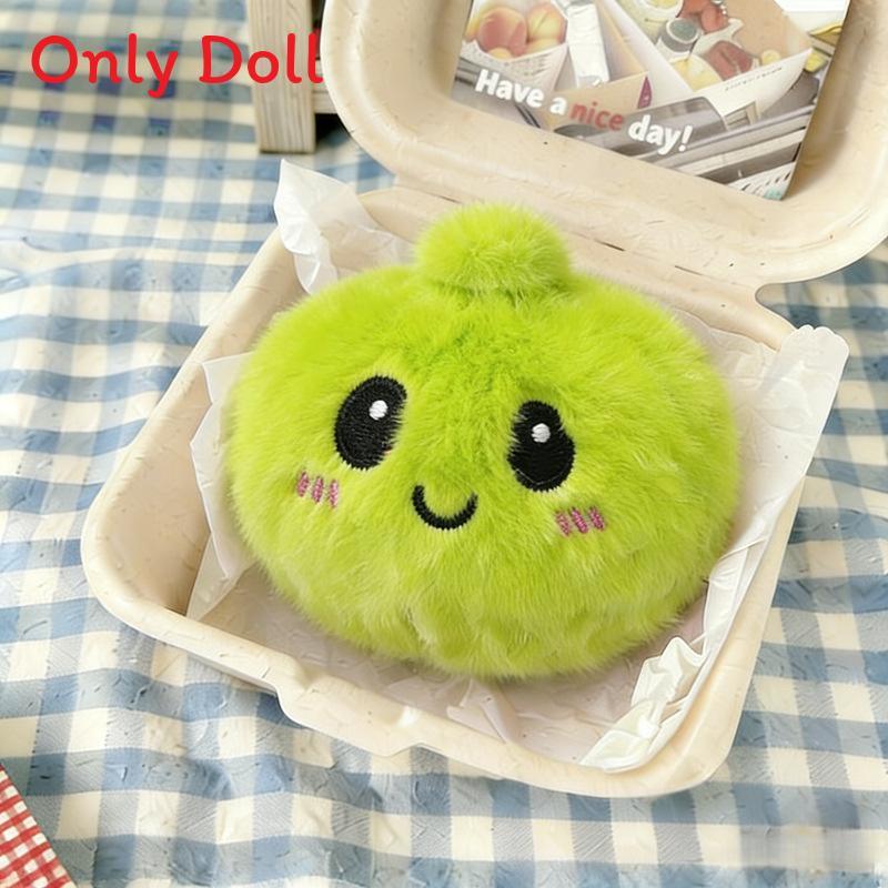 Portachiavi Baozi Emoji Carino Peluche Morbido Cartone Animato Faccina Sorridente Per Bambini E Ragazzi