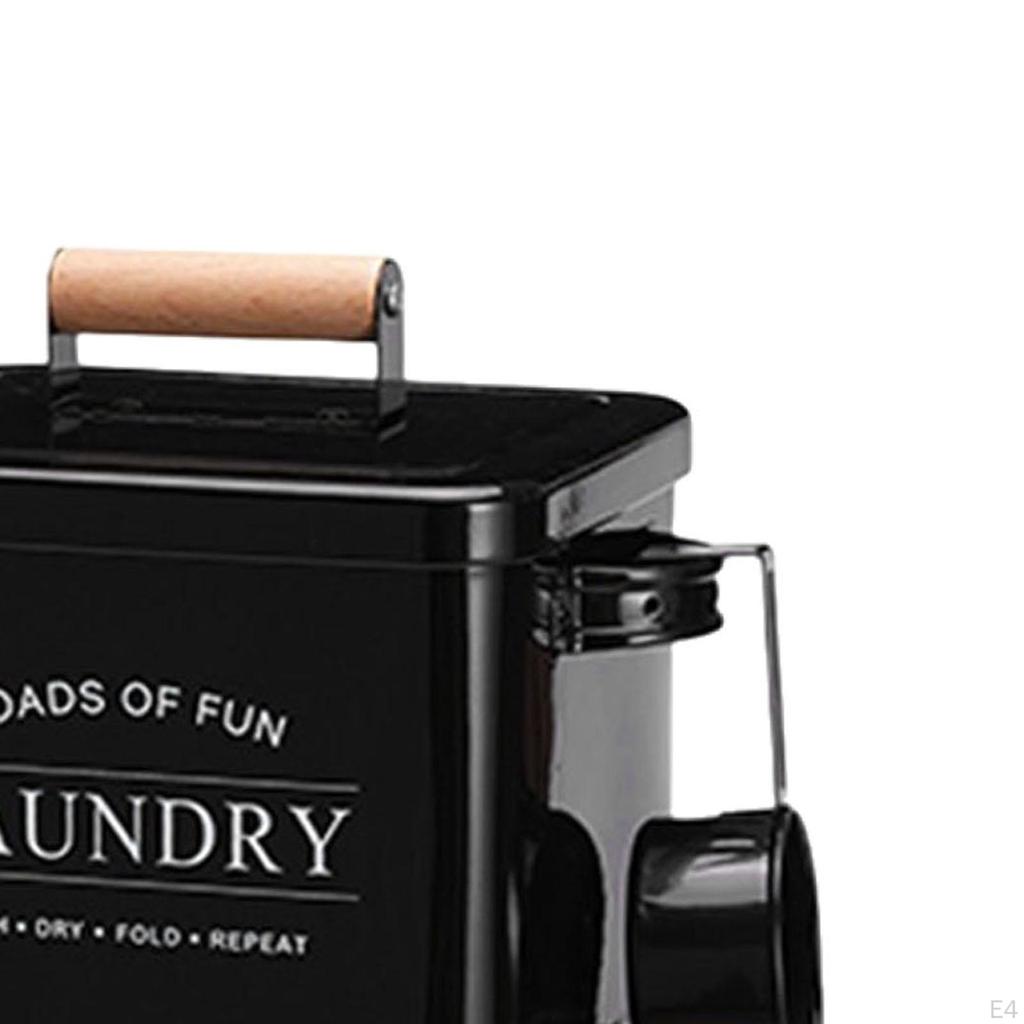 6 Liter Laundry Basket with Modern, Rectangular, Aesthetic Organizer, Rustic Decor.