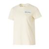 Skechers Fashion Sports Series Comfortable Round Neck Pullover Short Sleeve T-Shirt Women Tops Cream Off-White P225W303-00NA