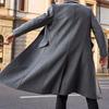 Men Coat Solid Color Turn-down Collar Cardigan Leisure Winter Jacket for Daily Wear