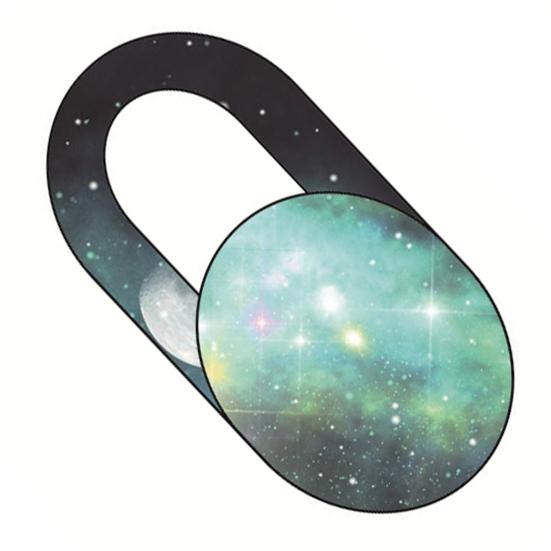 Webcam Cover Ultra-thin Anti-scratch Privacy Protection Anti-spy Dustproof Universal Starry Sky Flowers Camera