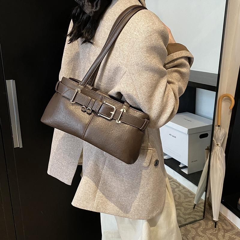 Tasche mit großem Fassungsvermögen Damen Frühling und Sommer Retro-Mode neue lässige Schulter-Achseltasche Mode Arbeits-Pendeltasche