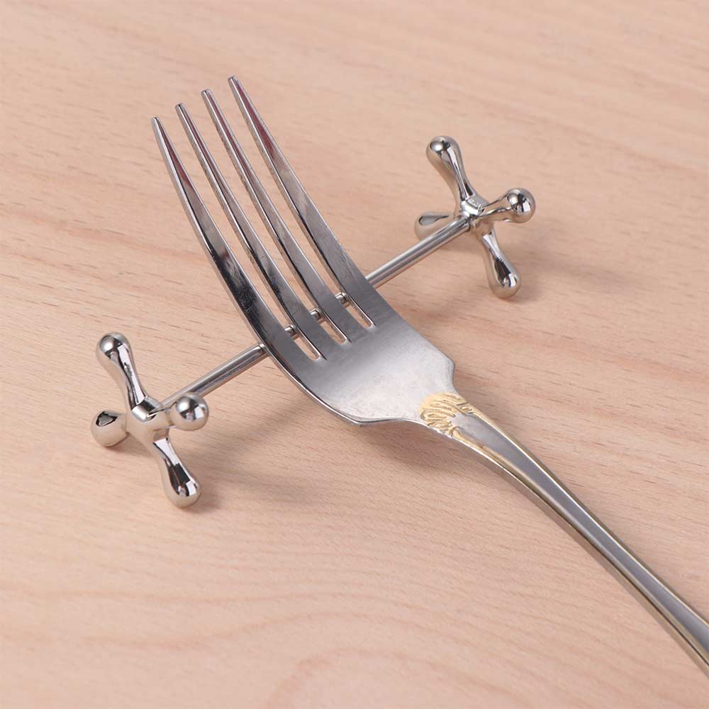 Barbell Shape Spoon Holder Japanese-style Fork Stand Multifunctional Chopstick Pillow Dining Table