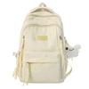 Cute Nylon Backpack for Women & Teens – Lightweight School Bag with Star Print and Decorative Tassels, Perfect for Daily Use