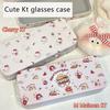 Cartoon Cute  Glasses Case Portable Contact Lens Storage Box For Women Anime Kawaii Sunglasses Protective Case Gifts
