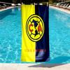 Club America Print Beach Towel Design, Soft, Lightweight. for Home Bathroom, Spa, Pool, Yoga, Surfing, Camping, Gift for Family, Friend