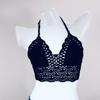 Beach BH Strikket Hollow Out Pustende Overdeler Uformell Sexy Undertøy BH