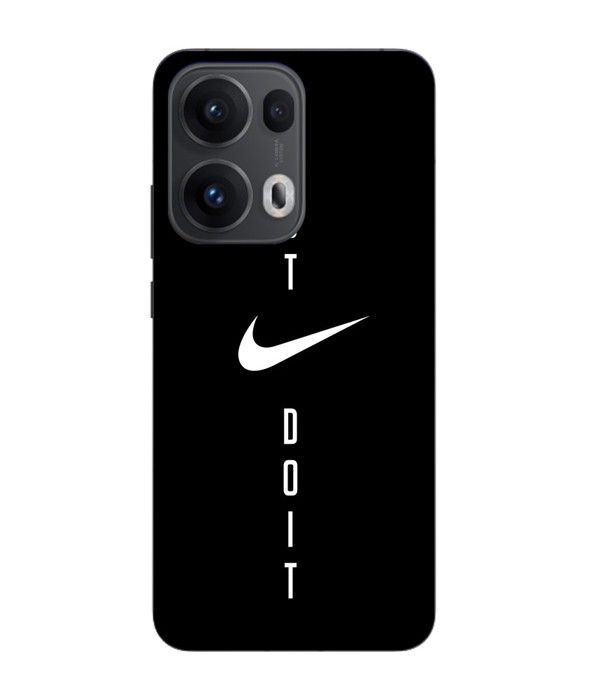Hülle Maniacase Für Oppo Reno 13 Pro 5G Nike-Logo Just do it schwarzer Hintergrund