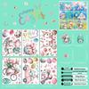 Easter 2026 3D Butterfly Glass Stickers: Colorful Eggs & Rabbit Festival Decorations