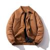 Mens Oversized Baseball Jacket Embroidered Suede Streetwear Winter Puffer Coat Teens