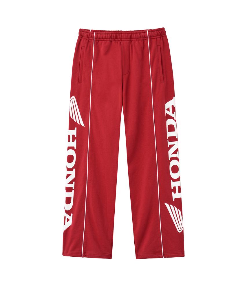 PHYPS MOTORCYCLE Racing Piping Sweatpants Red