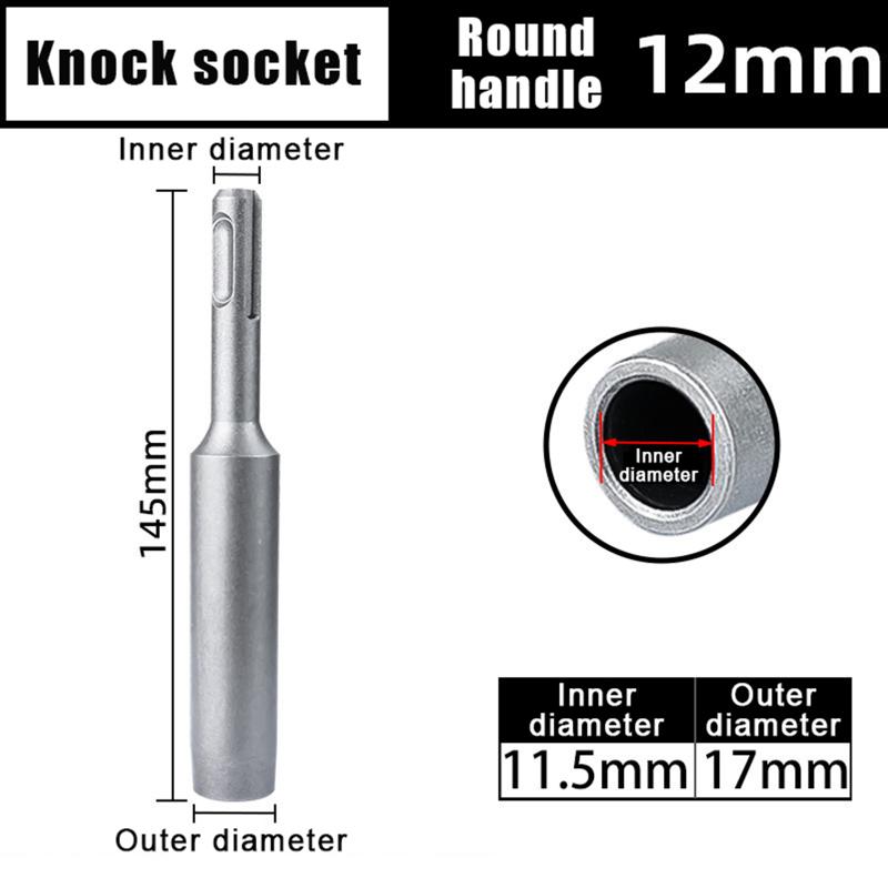 Ground Rod Driver Earth 8/10/12/16/20Mm Heavy Duty Durable Hardened Steel For Bit Driver Rotary Stake Hammer Drill Power Tool